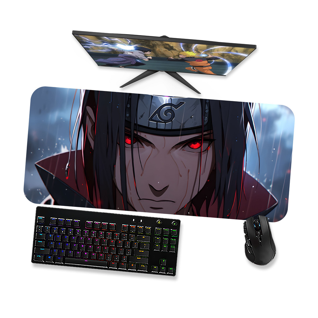 Mouse Pad Gamer Grande Naruto  Itachi Uchiha 6 90x40 80x40 60x40 70x30 45x40