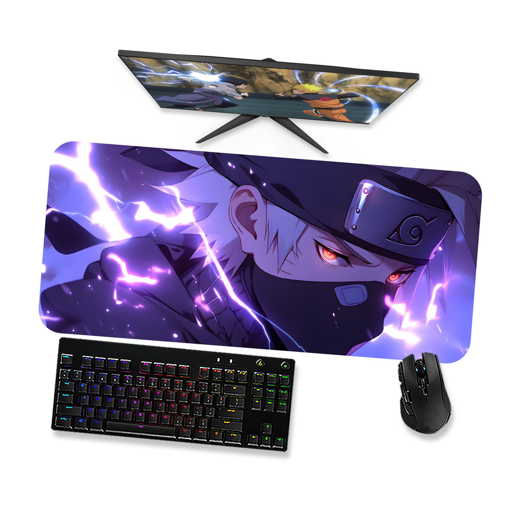 Mouse Pad Gamer Grande Naruto  Kakashi Hatake 3 90x40 80x40 60x40 70x30 45x40