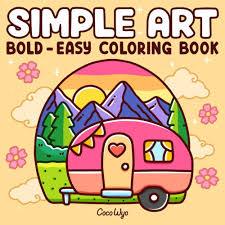 53 Desenhos para Colorir: Folhas Soltas com Ilustrações do Livro Simple Art