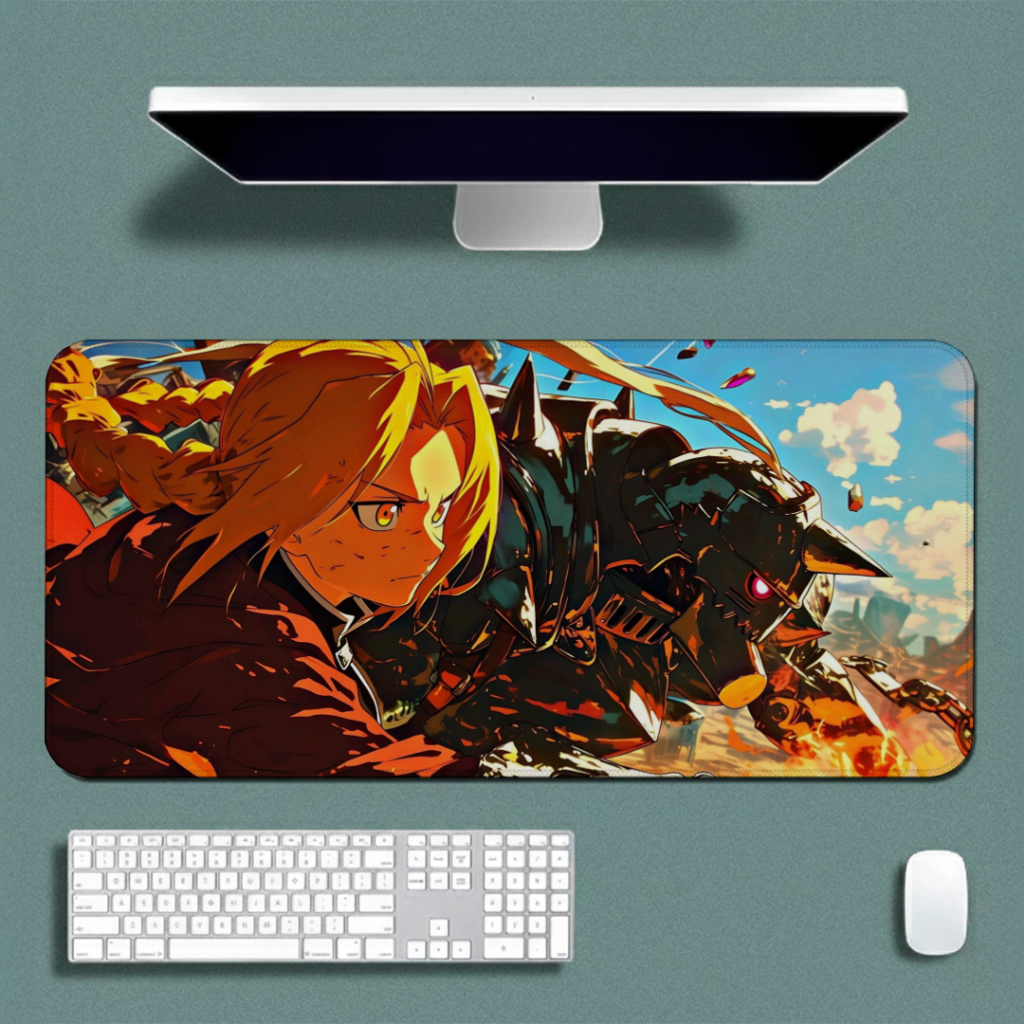 MousePad Liso Speed Gamer Antiderrapante E Bordas Costuradas Sem Reelevos Estampa De Anime Metal Total E Varios Tamanhos