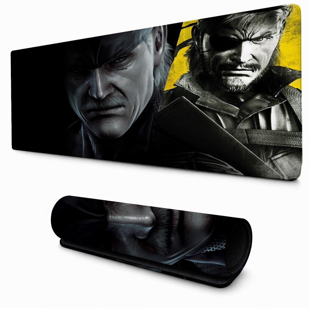 Mouse Pad Retangular Big Boss Solid Metal Gamer Estampa Realista Confortável