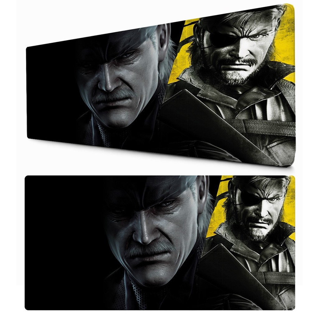 Mouse Pad Retangular Gamer Big Boss Solid Metal Tapete Teclado Estampa Realista