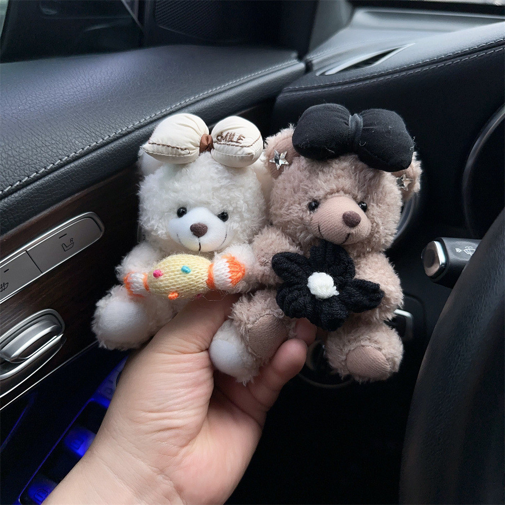 2025 new car styling mop cute bear doll car styling cloth signal change Auto Interior ra5i