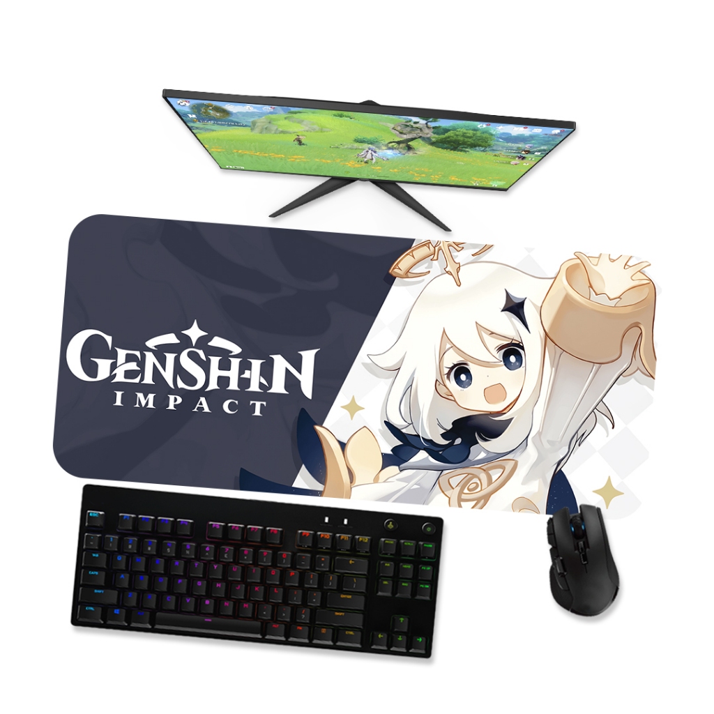 Mouse pad GENSHIN IMPACT - PAIMON 1 - Mousepad Gamer 90x40 80x40 60x40 70x30