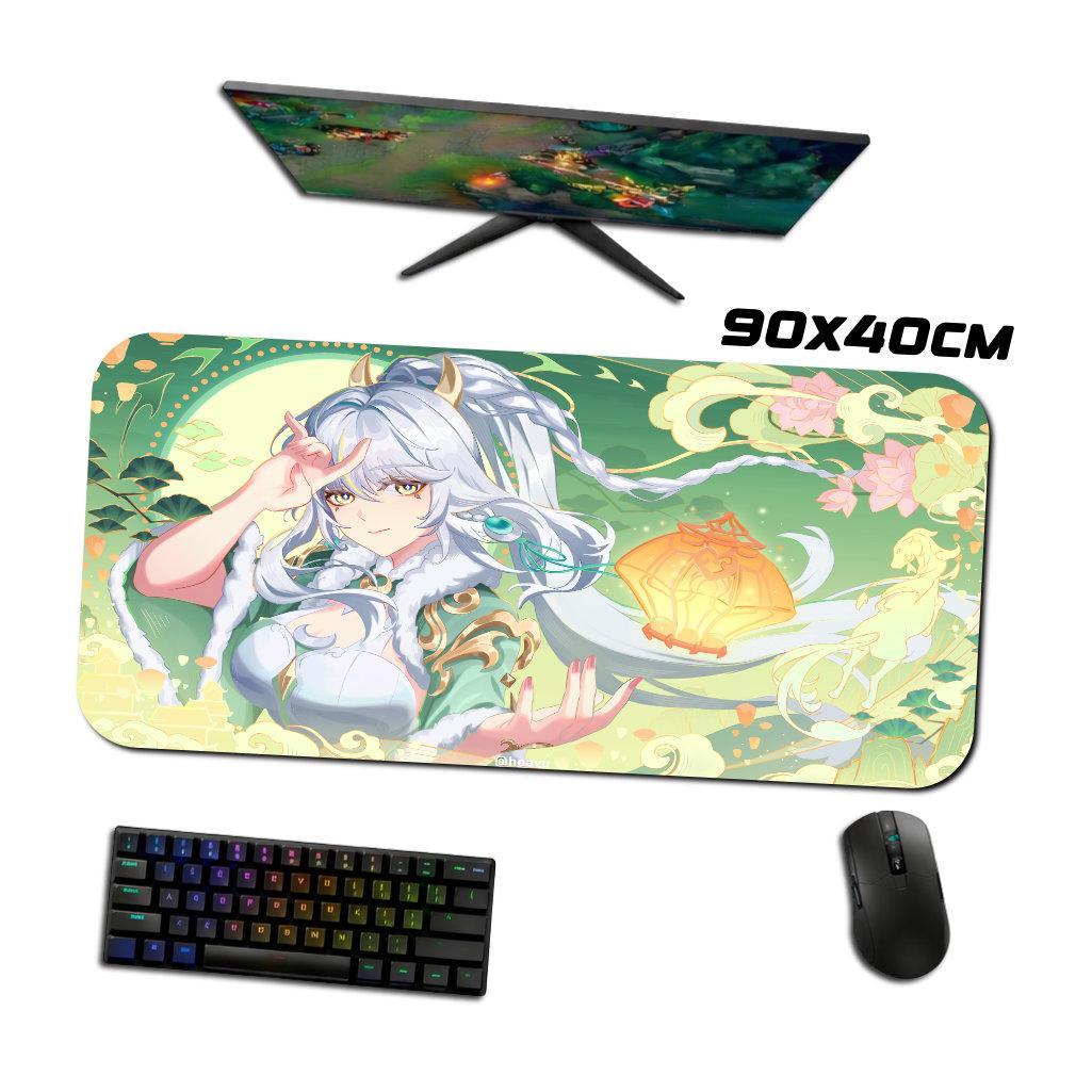 Mouse Pad Gamer - Zibai 2 - Genshin Impact - 90x40 80x40 60x40 70x30 40x45 cm