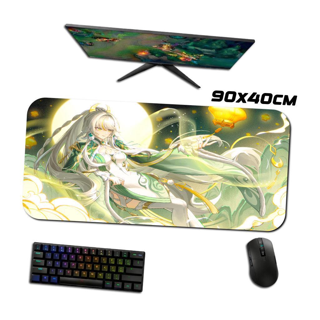 Mouse Pad Gamer - Zibai 3 - Genshin Impact - 90x40 80x40 60x40 70x30 40x45 cm