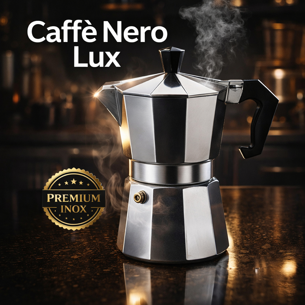Cafeteira Italiana Inox 3 Xícaras | Café Espresso Tradicional Fácil Preparo