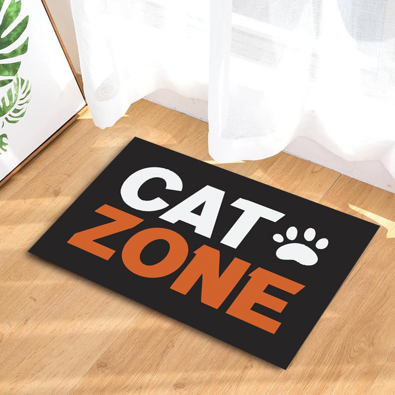 Tapete capacho para porta de entrada - Cat Zone