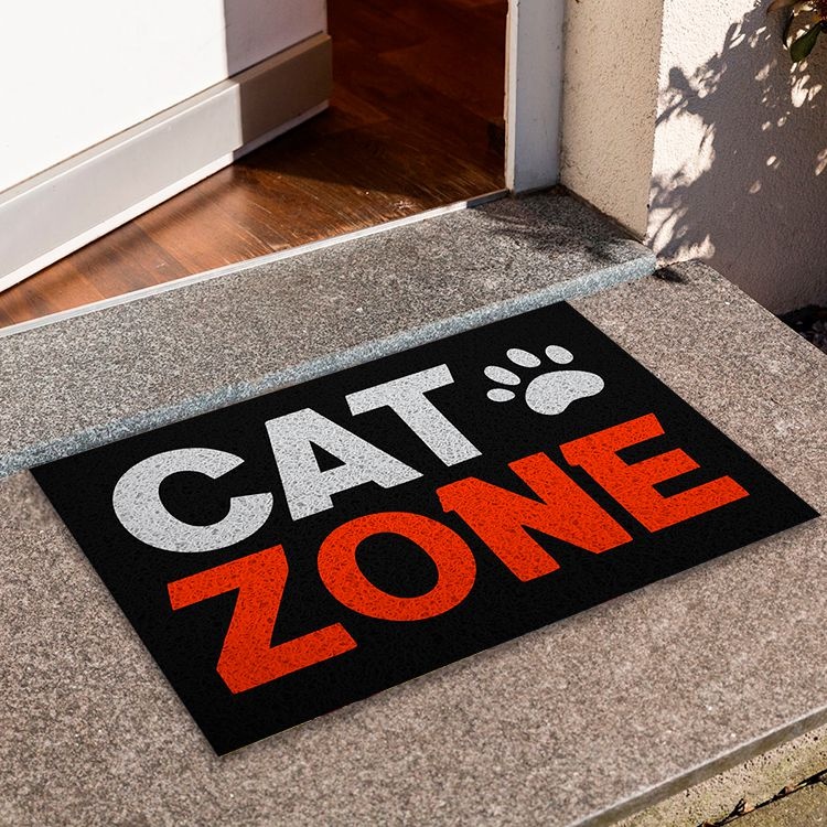 Tapete Capacho Cat Zone Zona do gato  - CA 010187