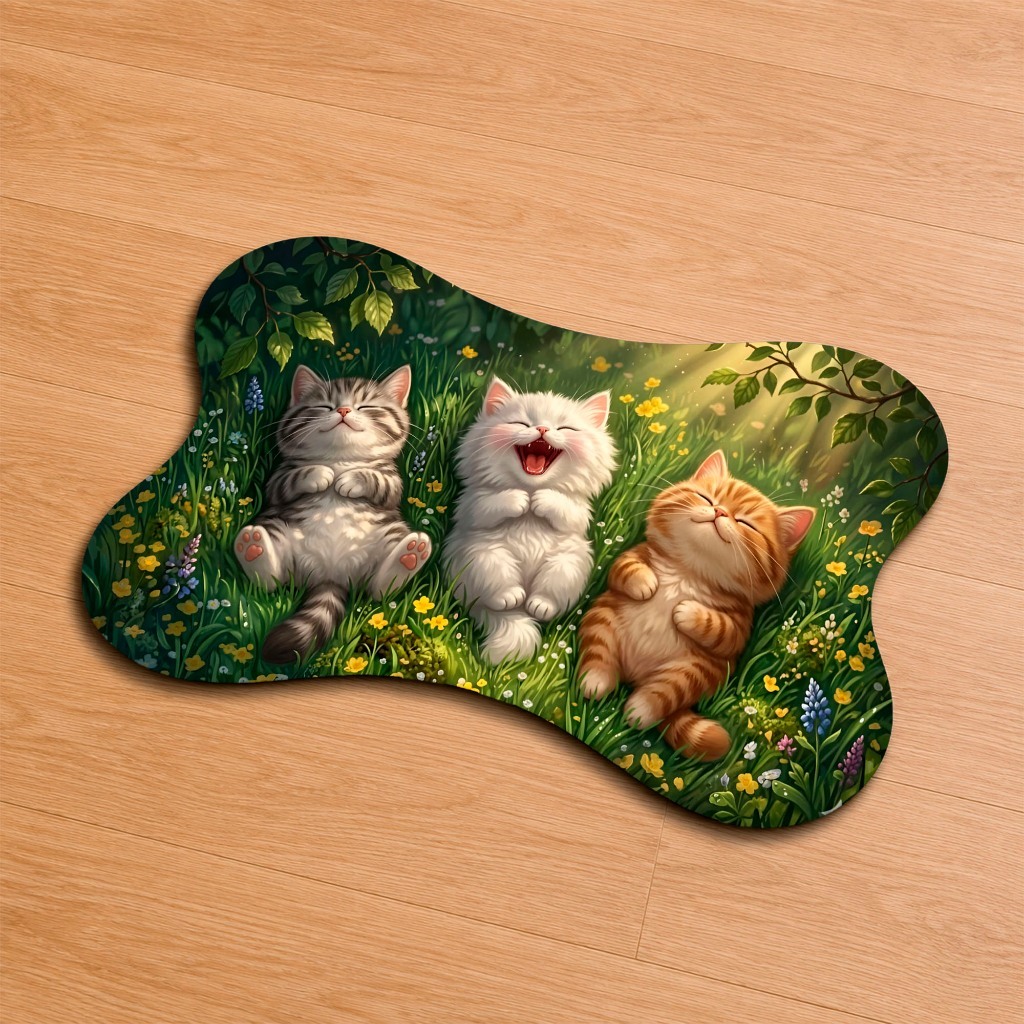 Tapete Pet Estampado para Comedouro cães e gatos novidades cats