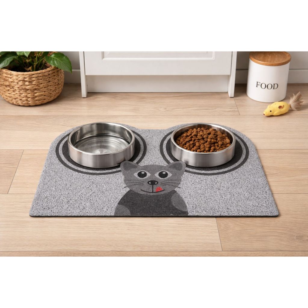 Tapete Cat COMEDOURO capacho - Emborrachado 100% antiderrapante 40x60 cm