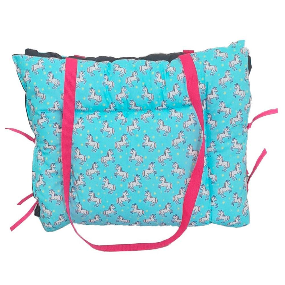 Colchonete Pet Transporte 2 em 1 Impermeável Bolsa Passeio Dog Cat Almofada.