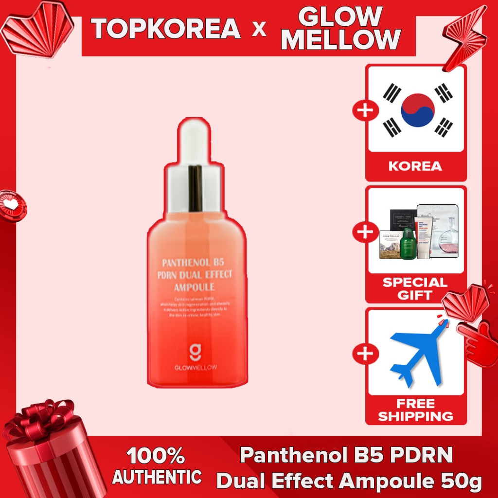 Glowmellow 1 + 1 Pantenol B5 PDRN Ampola De Efeito Duplo 50g TOPKOREA Envio Da Coreia