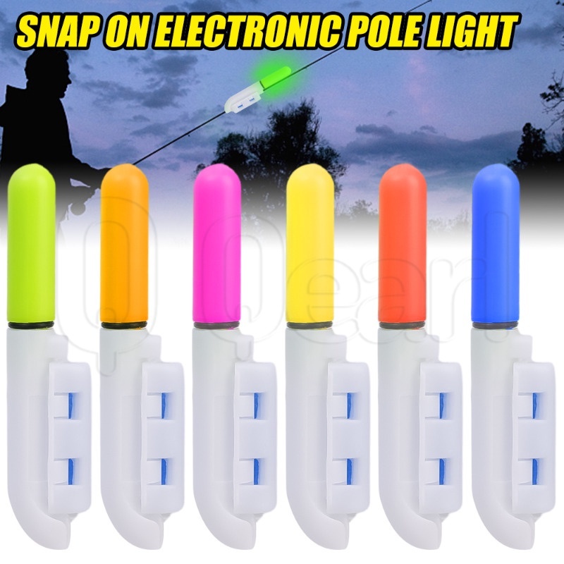 Always On Snap Electronic Pole Light/Night Fishing Rod Vara Brilhante Ligeiramente Colorida/LED Removível À Prova D'água