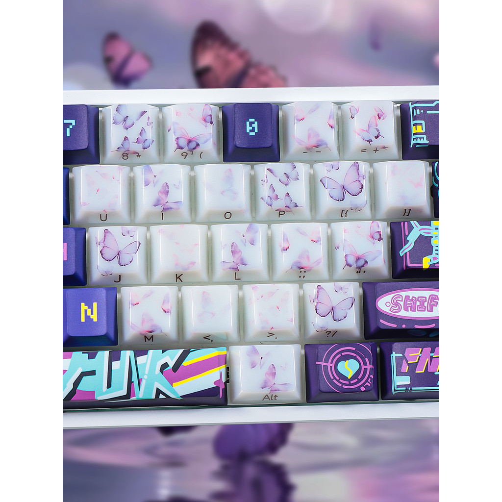 Love Butterfly Keycap wooting do Ace68 Mage EZ63 Ex-Walker Little Bee Mega Lion Teclado