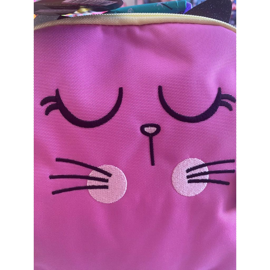 LANCHEIRA TÉRMICA DO GATO CATS POMPOM CUT LILAS PETS BONITA E RESISTENTE