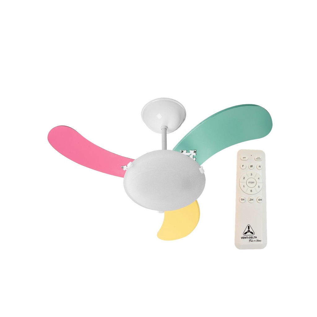 Ventilador de Teto Venti-Delta Inverter Space Branco 3 Pás Feminino Bivolt
