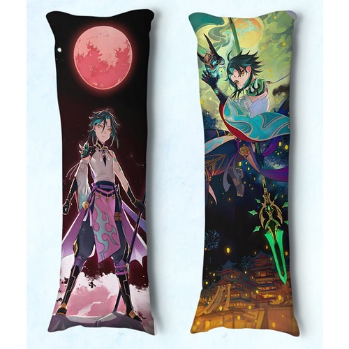 Fronha dakimakura  Genshin Impact Xiao 09 Vários tamanhos