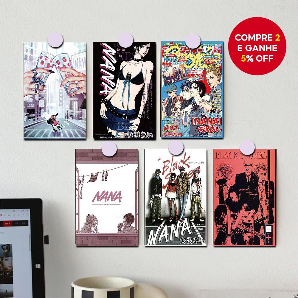 10 peças Cartazes de Parede Clássicos do Anime NANA para Decoração de Quarto de Meninas Adolescentes Arte de Parede