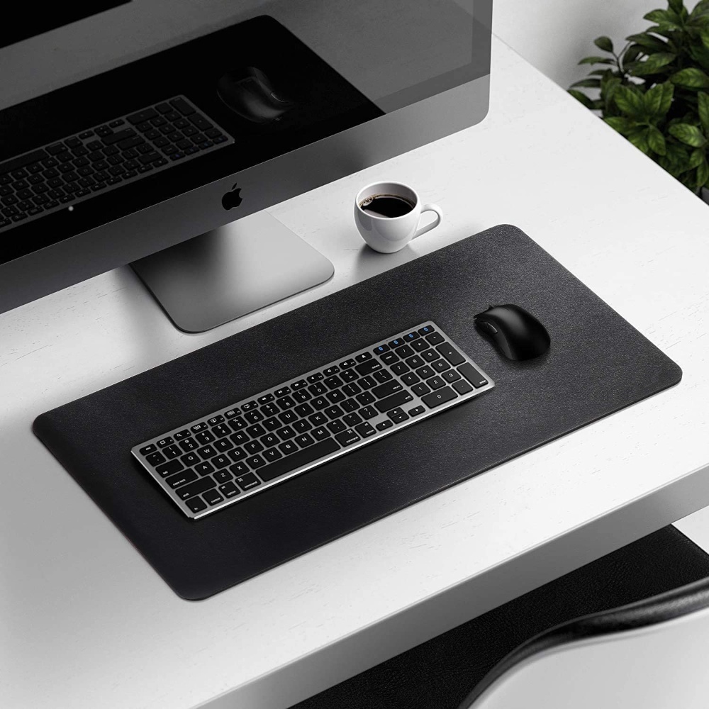 Deskpad couro tapete mesa gamer 70x30 + Porta Copos