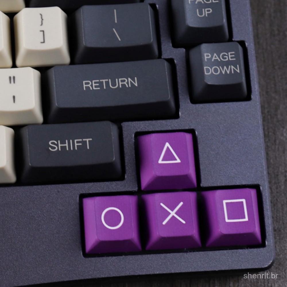 TKEY 4 Pçs PBT Cereja Perfil Keycaps Seta Teclas 5 Lados Sublimação De Tinta Para Gateron MX Interruptores Teclado Mecân