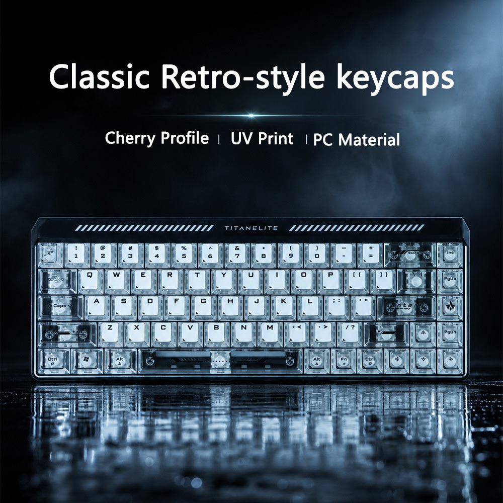Clássico Estilo Retro Keycaps PC Impressão UV Cereja Perfil Keycap Personalizado Compatíveis Com Interruptores Gateron M