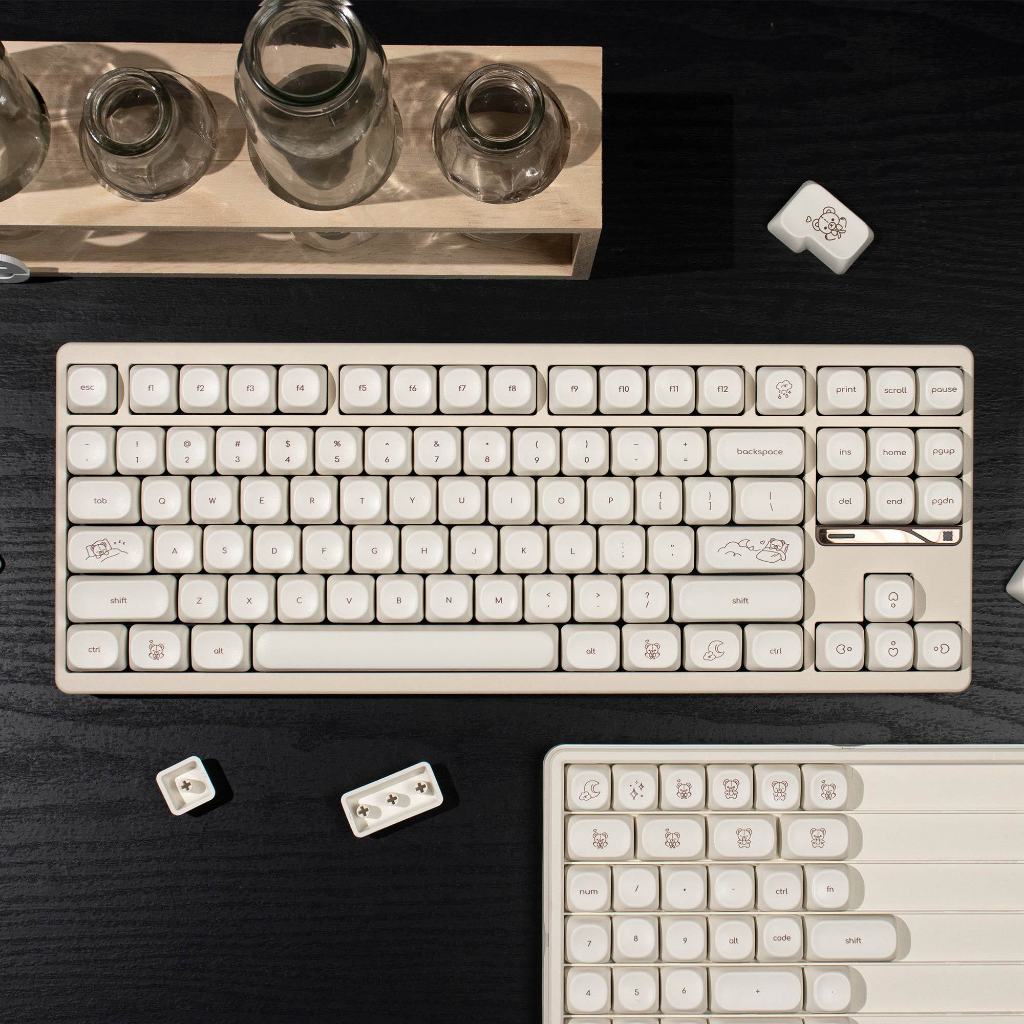 Little Bear Keycaps PBT Dye-sub MOA Profile Keycap Personalizados Compatíveis Com Interruptores Cherry Gateron MX