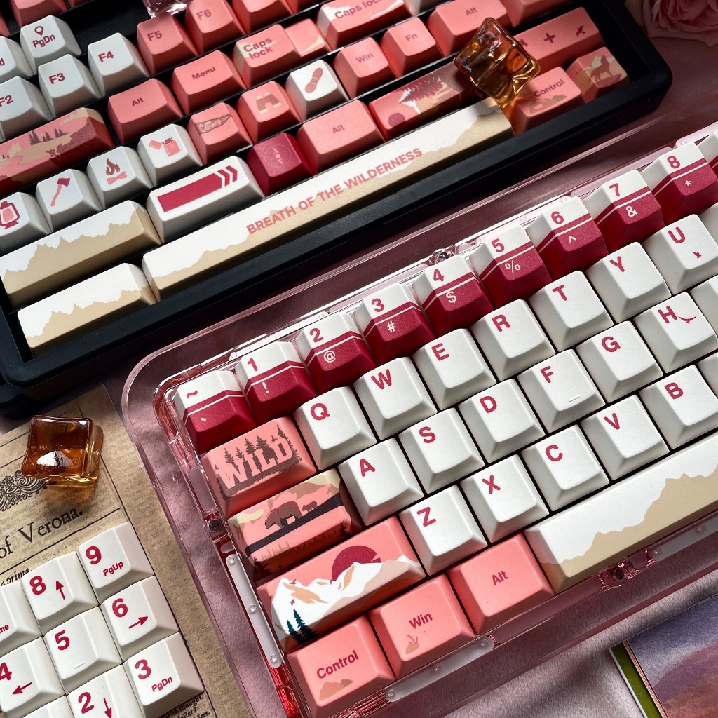 Dusk Wilderness Keycaps PBT Dye-sub Cherry Profile Keycap Personalizados Compatíveis Com Interruptores Gateron MX