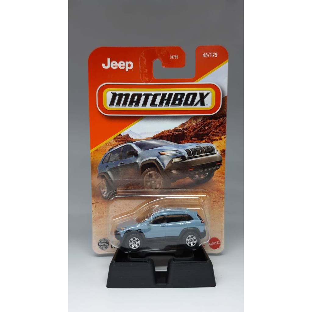 Carrinho de Metal Matchbox Jeep Cherokee Trailhawk Esc 1/64