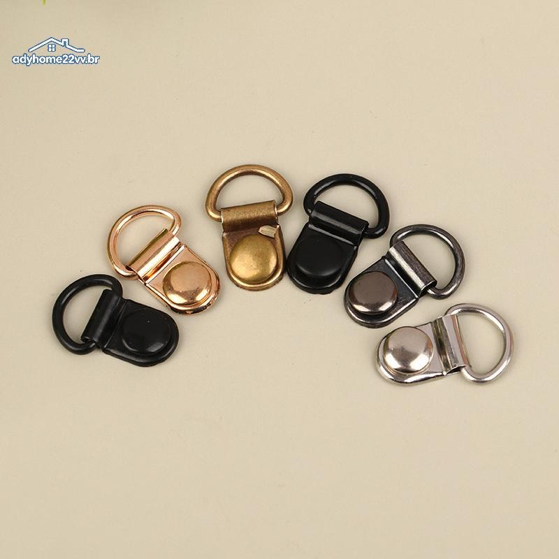 adyhome22vv 10 Conjuntos De Fivela De Anel D De Metal Para Reparo De Bolsa DIY , Caminhadas , Acessórios De Botas De Esc