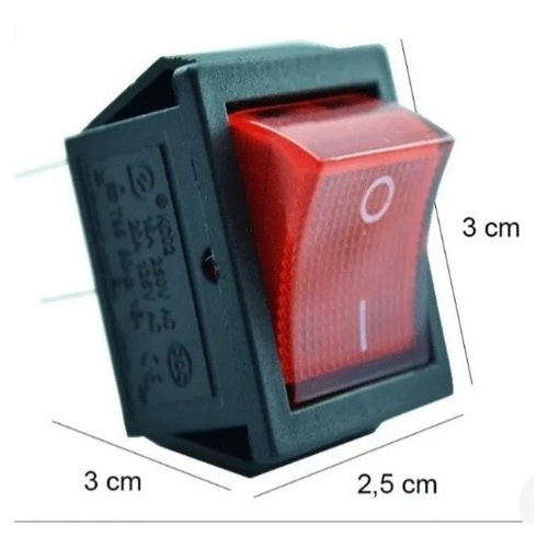 Botao Iluminado 16a 250v / 20a 125v  Para Uso Geral