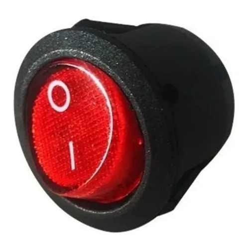 10 Botão Iluminado Led Liga Desliga 125v/250v Chave Gangorra