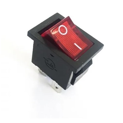 Par Botão Interruptor Chave Gangorra Iluminada 125v / 250v 4 Pinos Liga Desliga T85/55