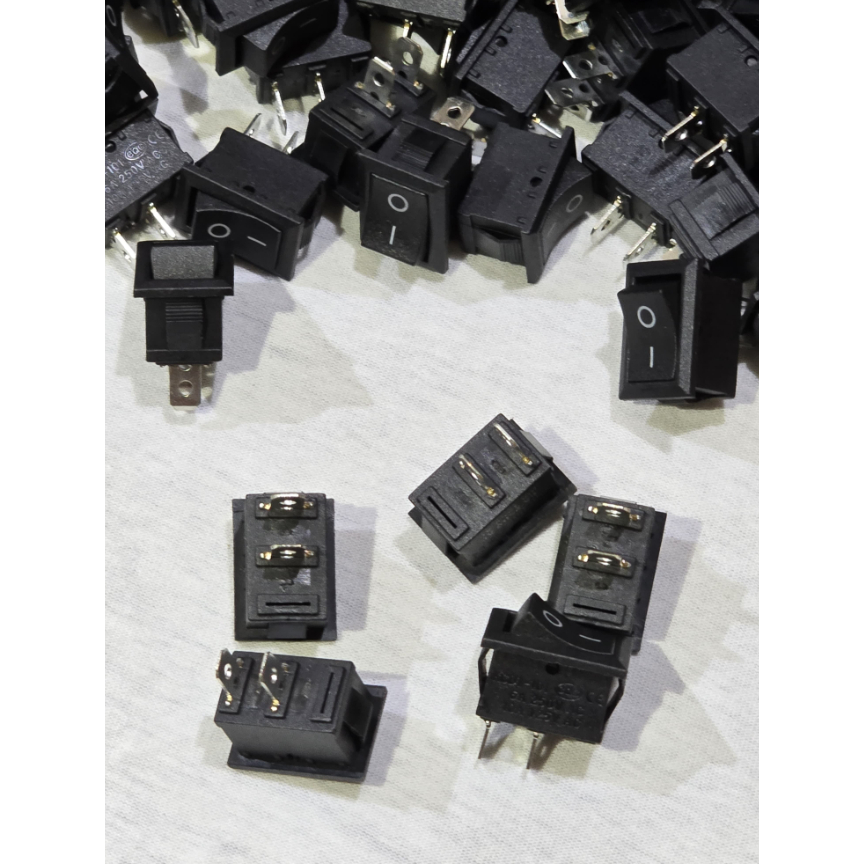 Interruptor 2 Engrenagem Chave Liga/ Desliga Botão 6A 250V AC /10A 125V AC.