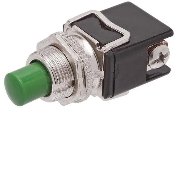 chave push button pulsante 8a 125v 4a 250v verde 2t na normalmente aberta