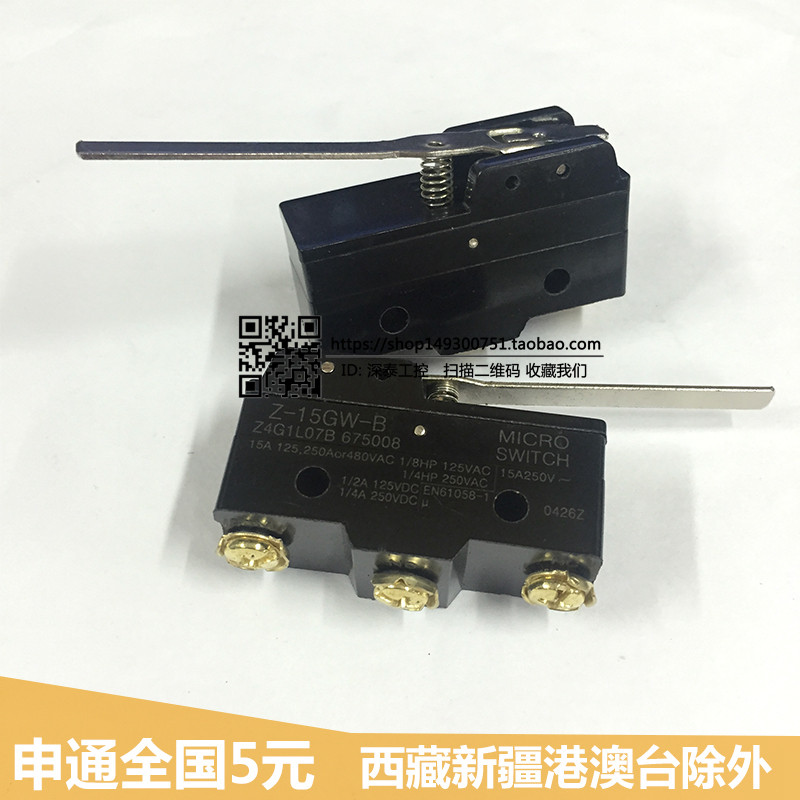 Silver Point Z-15GW-B Micro Limit Stroke Switch LXW5-11N1 Alça Longa Auto-Reset Micro Movimento Um Aberto Um Fechamento