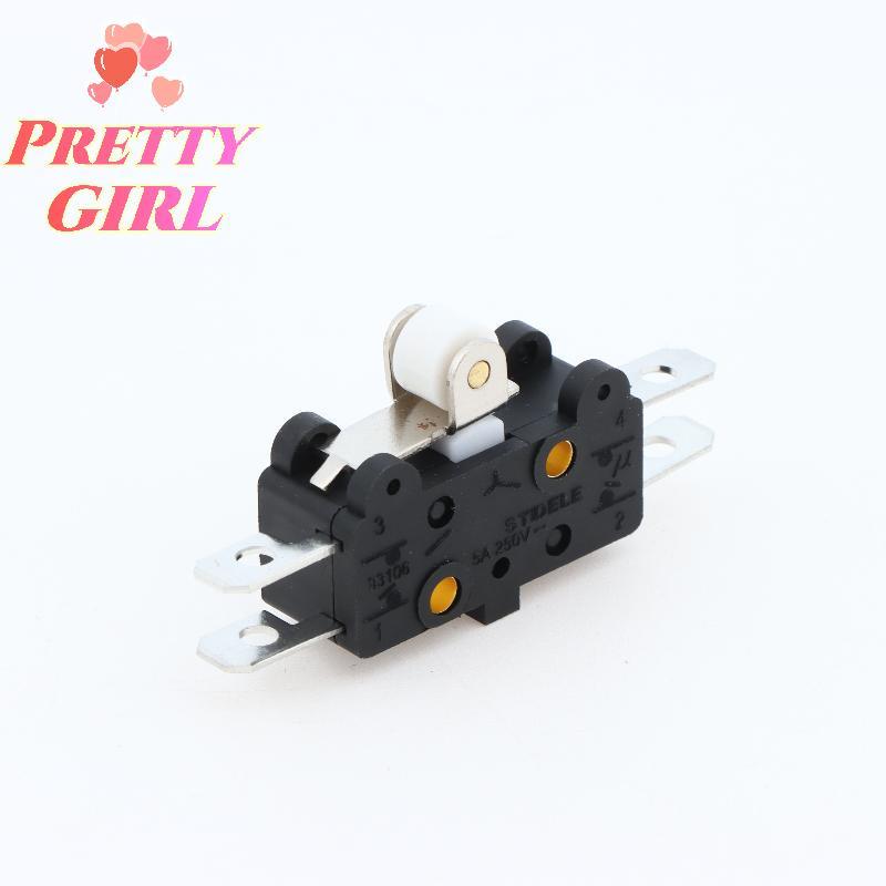 [Pretty ggirl] Alavanca De Rolo Tipo 83106 Micro Limit Switch 5A 250V Terminais Confiáveis Para Uso Em Eletrodomésticos