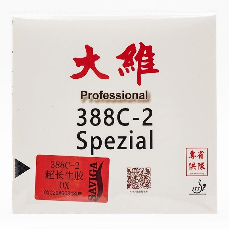 DAWEI Provincial 388C-2 Efeito Flutuante Espezial Super Long Speed Short-pips Borracha Para Tênis De Mesa