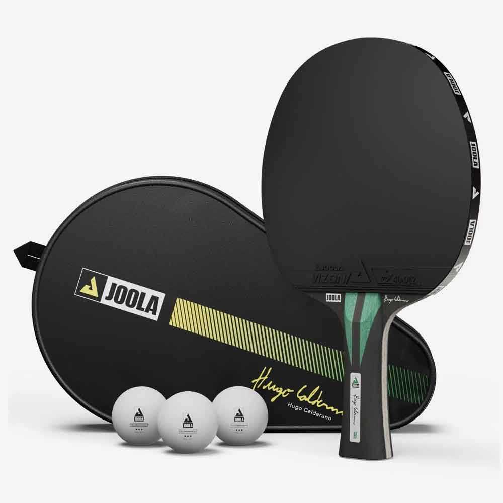Kit Tênis De Mesa Joola Carbon Speed Hugo Calderano Preto Co (cônico)