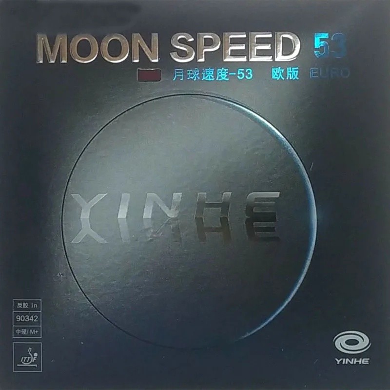 Original YINHE Moon Speed 53 EURO Tênis De Mesa Borracha Alta Elástica Energia Interna Galaxy Ping Pong Esponja Com ITTF