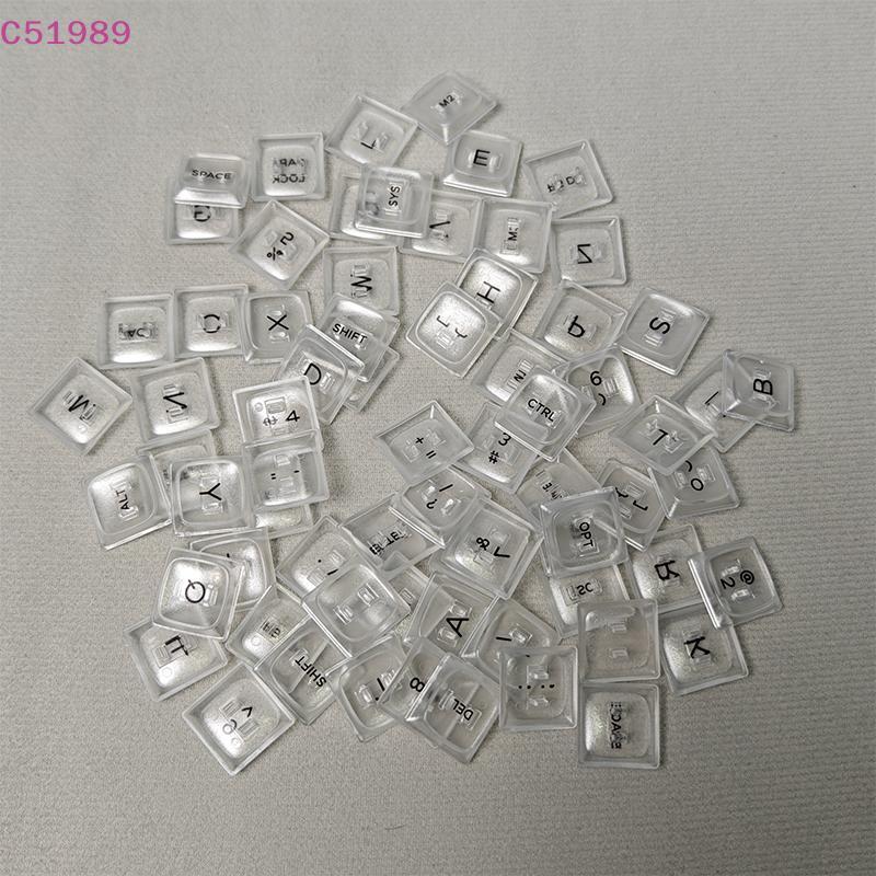 [kaan] 70 Teclas Chocfox CFX Branco Transparente Baixo Perfil PBT Para Kailh Choc V1 Teclado Mecânico Ultrafino 1u Keyca