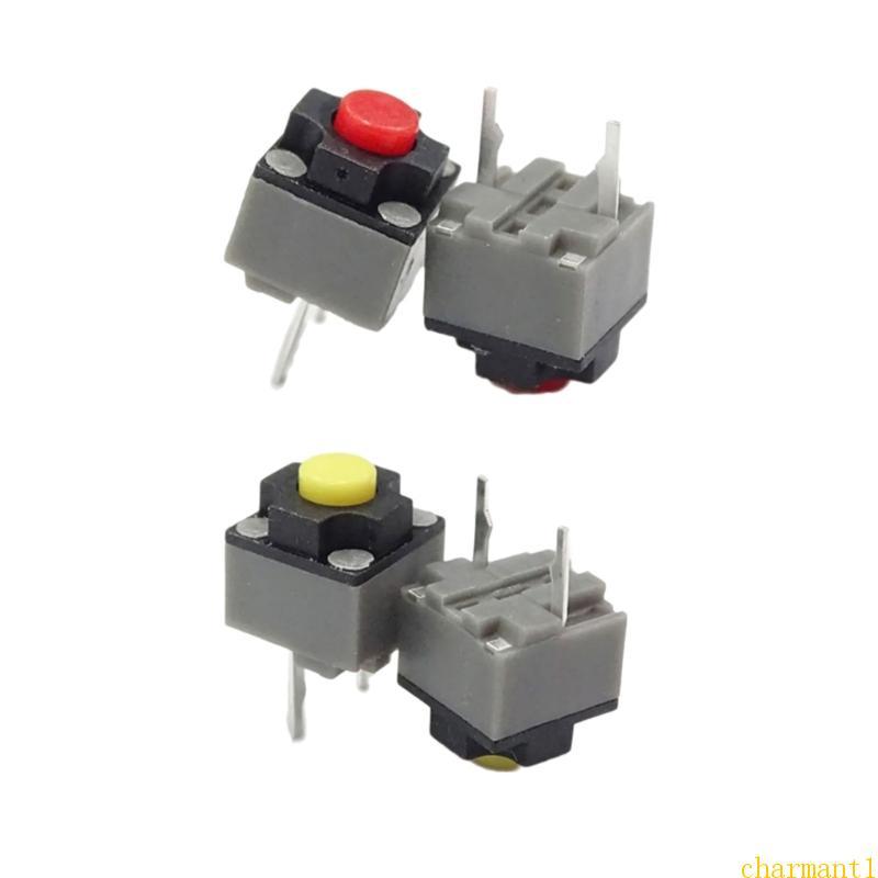 charmant 10 Unidades Kailhs Silents Square MicroSwitch Fretting Button Para Consumo