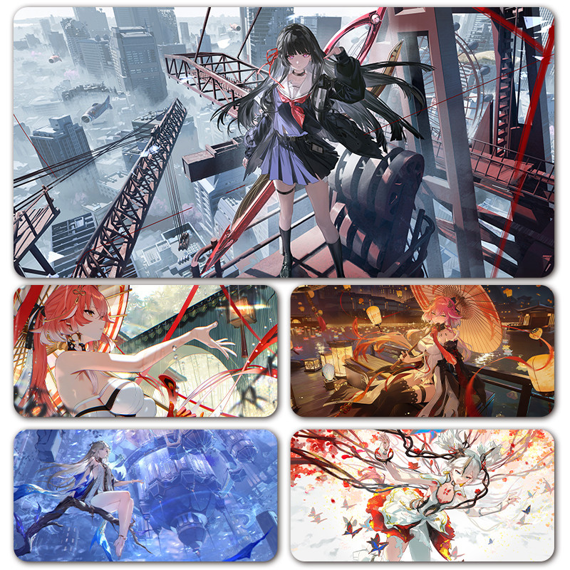 Wuthering Waves Personagens Completos Chisa Yinlin Jinhsi Changli The Shorekeeper Design Mousepad XXL Tapete De Mesa Par