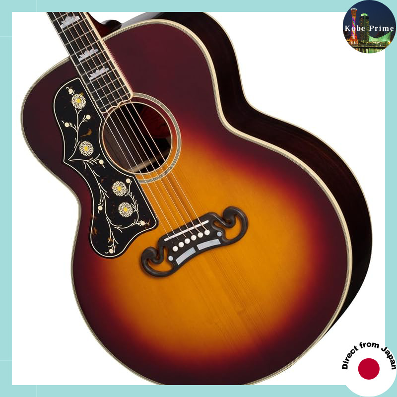 Epiphone/Inspired by Gibson Custom Pre-War SJ-200 Rosewood Reissue Left Handed LH Vintage Sunburst