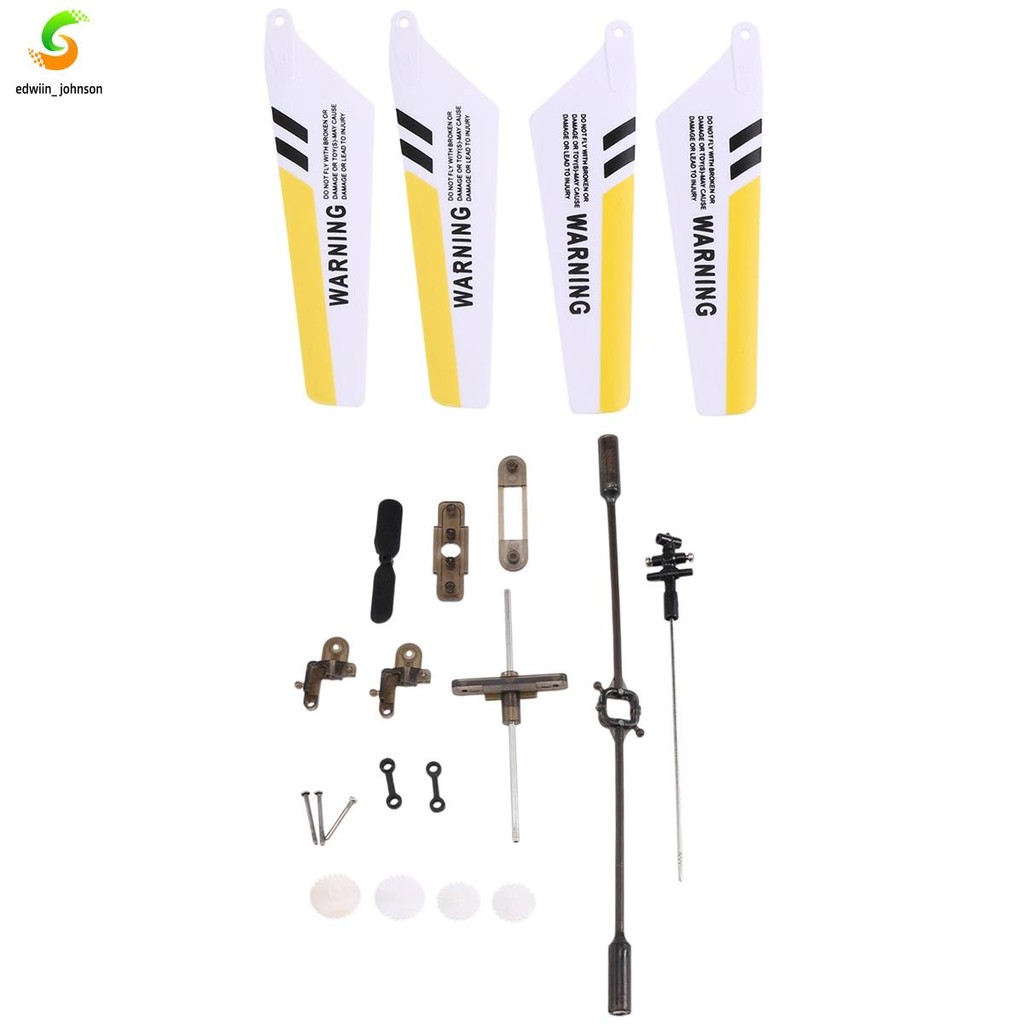 Conjunto Completo De Peças De Reposição Para Helicóptero S107 RC , Lâminas Principais , Eixo Principal , Decorações Tras