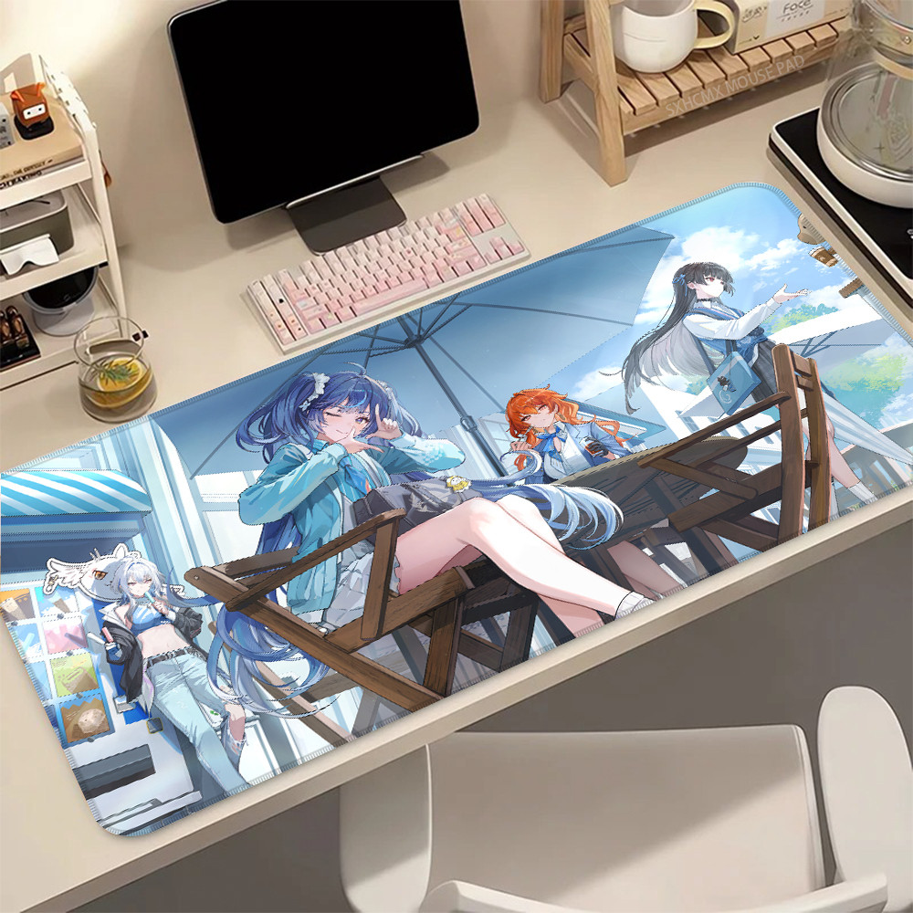 Chisa Annihilation Wuthering Waves Gaming Mouse Pad Borda Costurada Rastreamento De Alta Precisão Pro Gamer Para Present