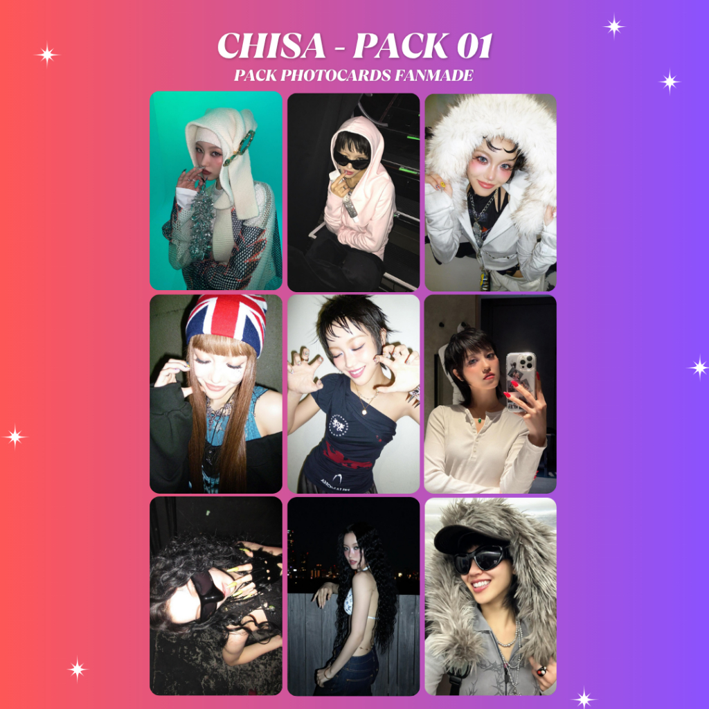 Chisa (XG) - Pack Photocards Fanmade (Leia a descrição)