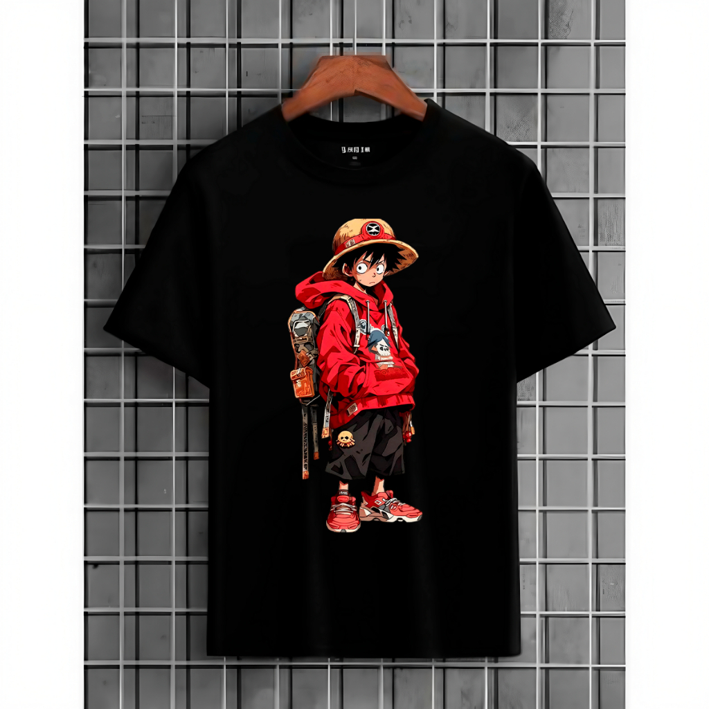 Camisa Unissex Luffy Algodão 30.1 Blusa Anime Envio Imediato Camiseta Premium