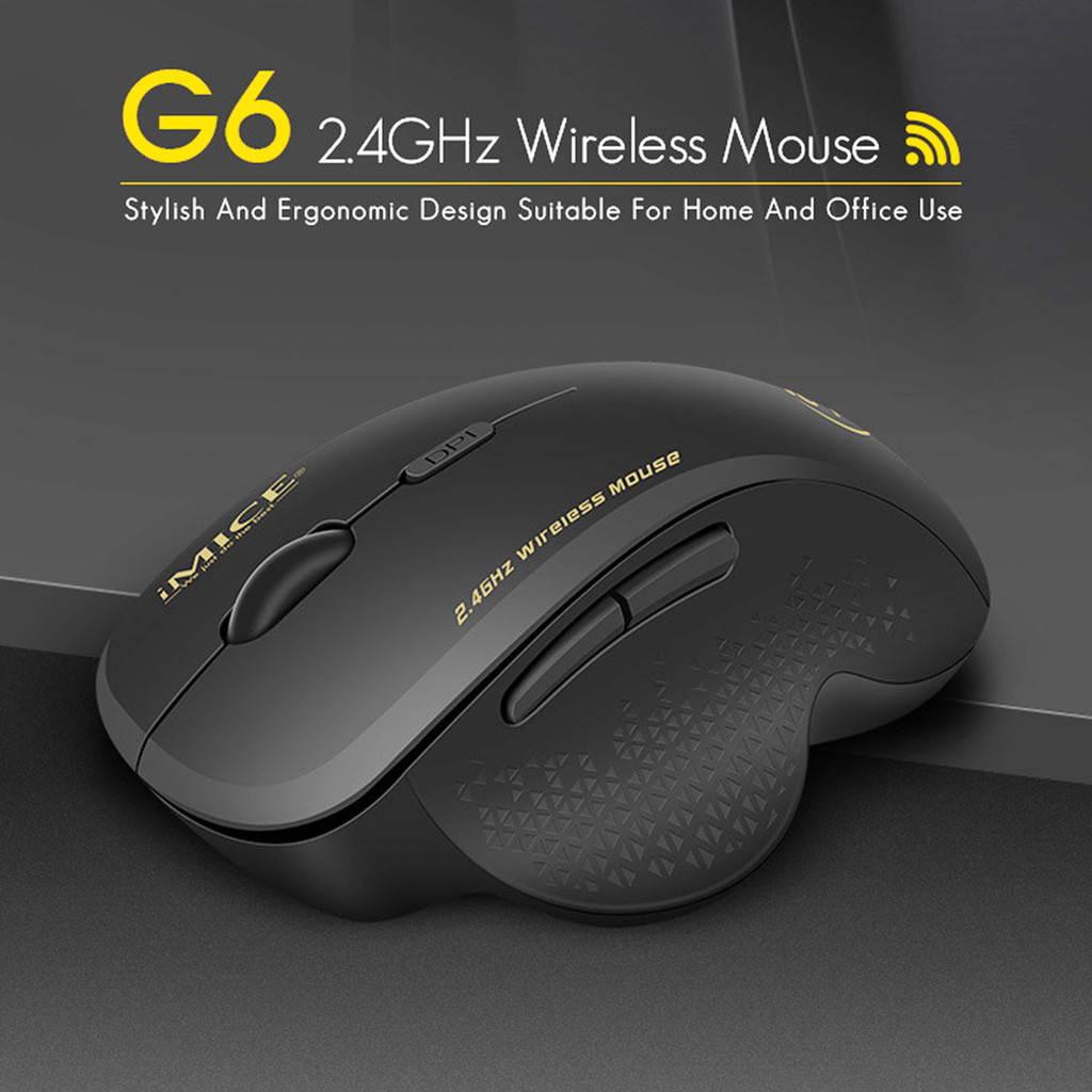 seafeel IMICE G6 Mouse 2.4 Ghz Elegante ABS Conexão Sem Fio Para Jogos Computador