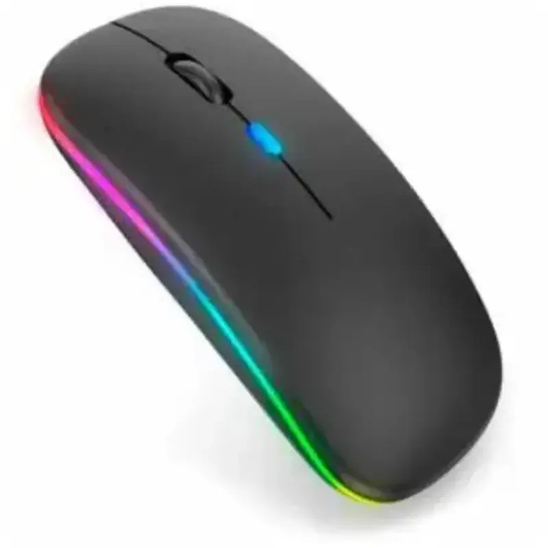 MOUSE BLUETOOTH E WIRELESS SEM FIO 2.4GHZ DUAL BAND RGB RECARREGÁVEL S350L 3482